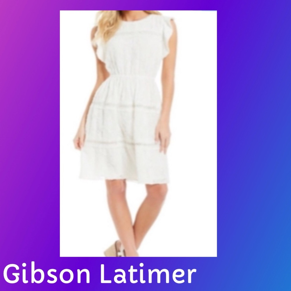 Gibson Latimer Ruffle Sleeve Dress